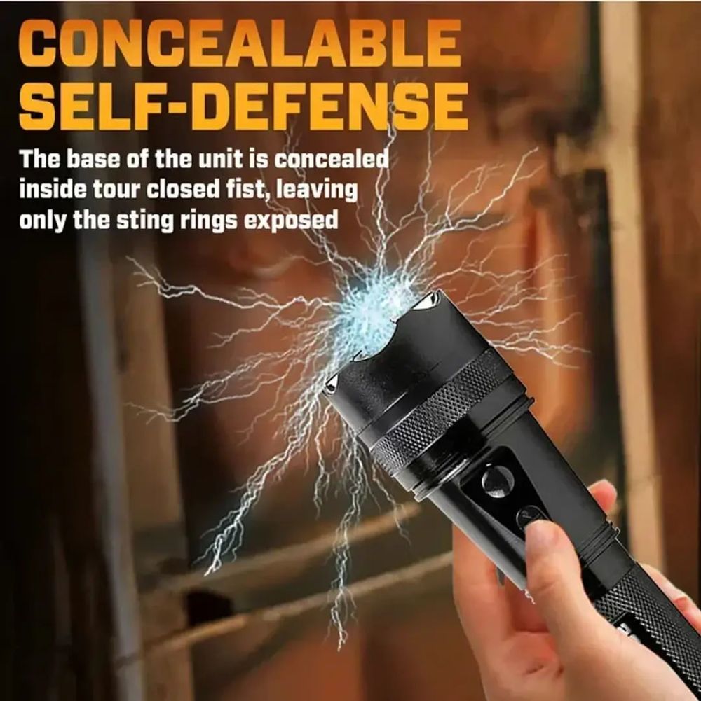 NEW🔥 2025 Survival Sale 75% OFF 🚨 GOOTATIC VoltGuard V95 Stun Torch – Light the Way, Strike When Needed